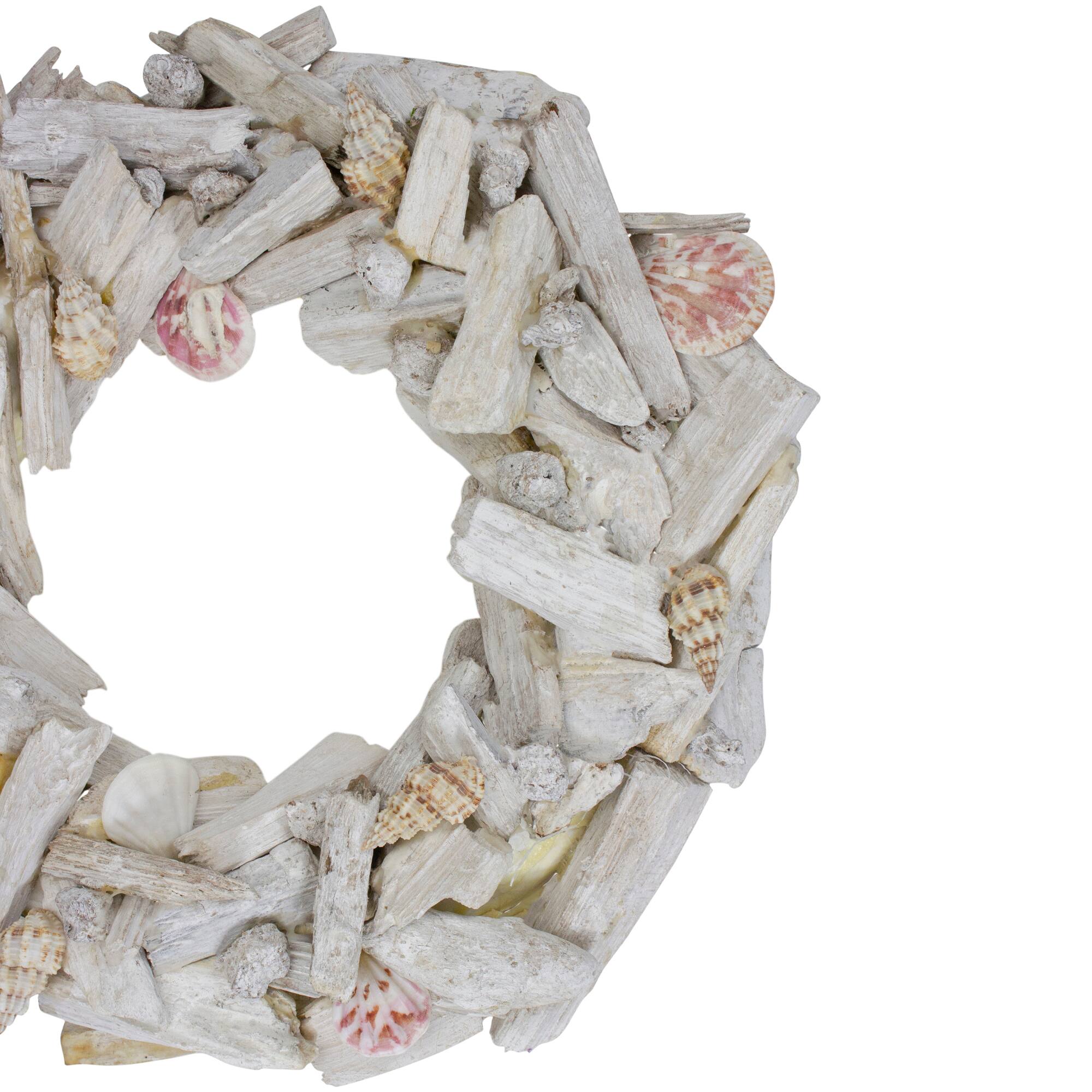 12" Nautical Driftwood & Seashell Summer Wreath